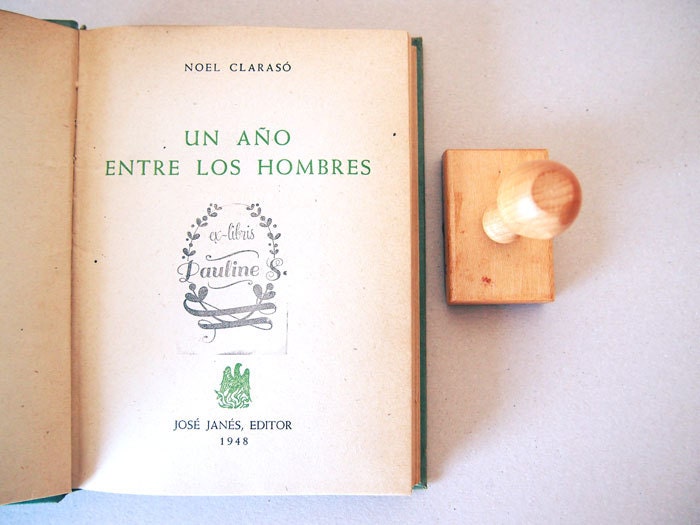 Custom Rectangular Ex-libris stamp