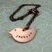 2 Sided Personalized Copper  New Baby Mom  Name