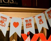 Be Mine Banner in Blue and  Red Printable E Kit