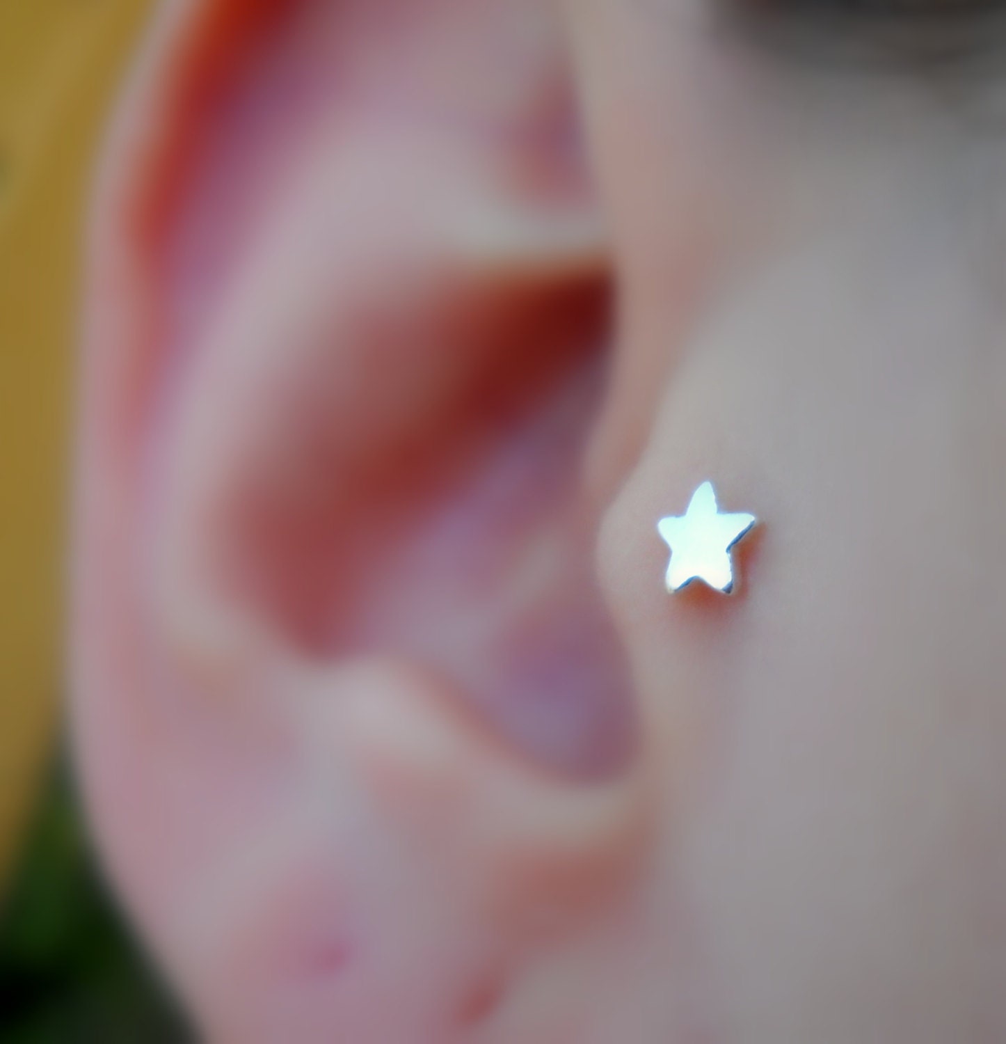 Tragus/Nose Ring/Cartilage Earring Sterling Silver Star