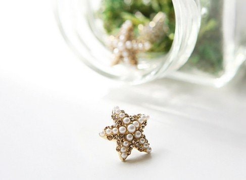 Wedding Starfish Earrings