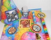 24 SKYLANDERS giants kid party pack goody bag candy favors-hats-bags-cupcake toppers-bubbles-blowout toy