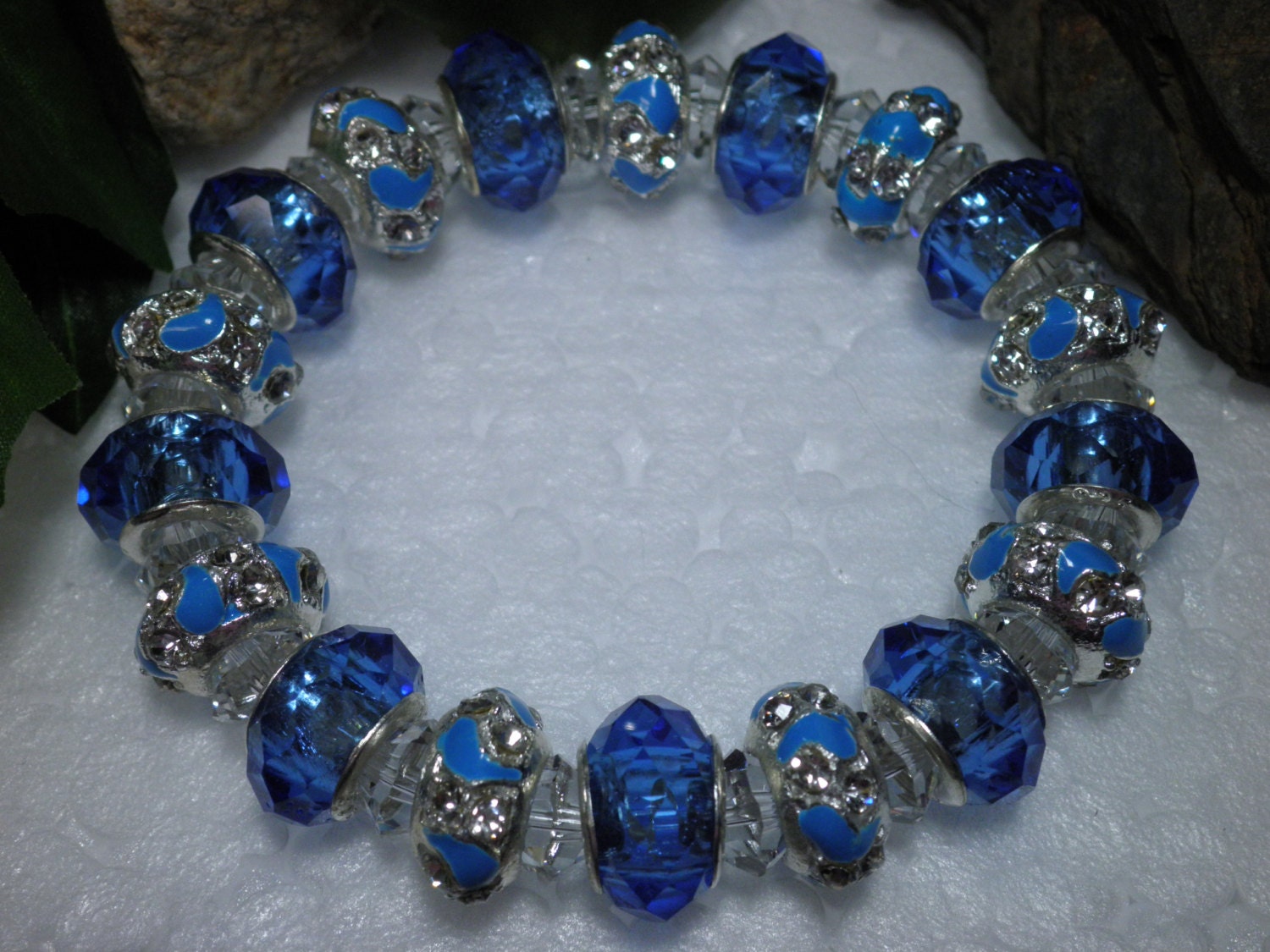 Blue Galaxy Crystal Bracelet