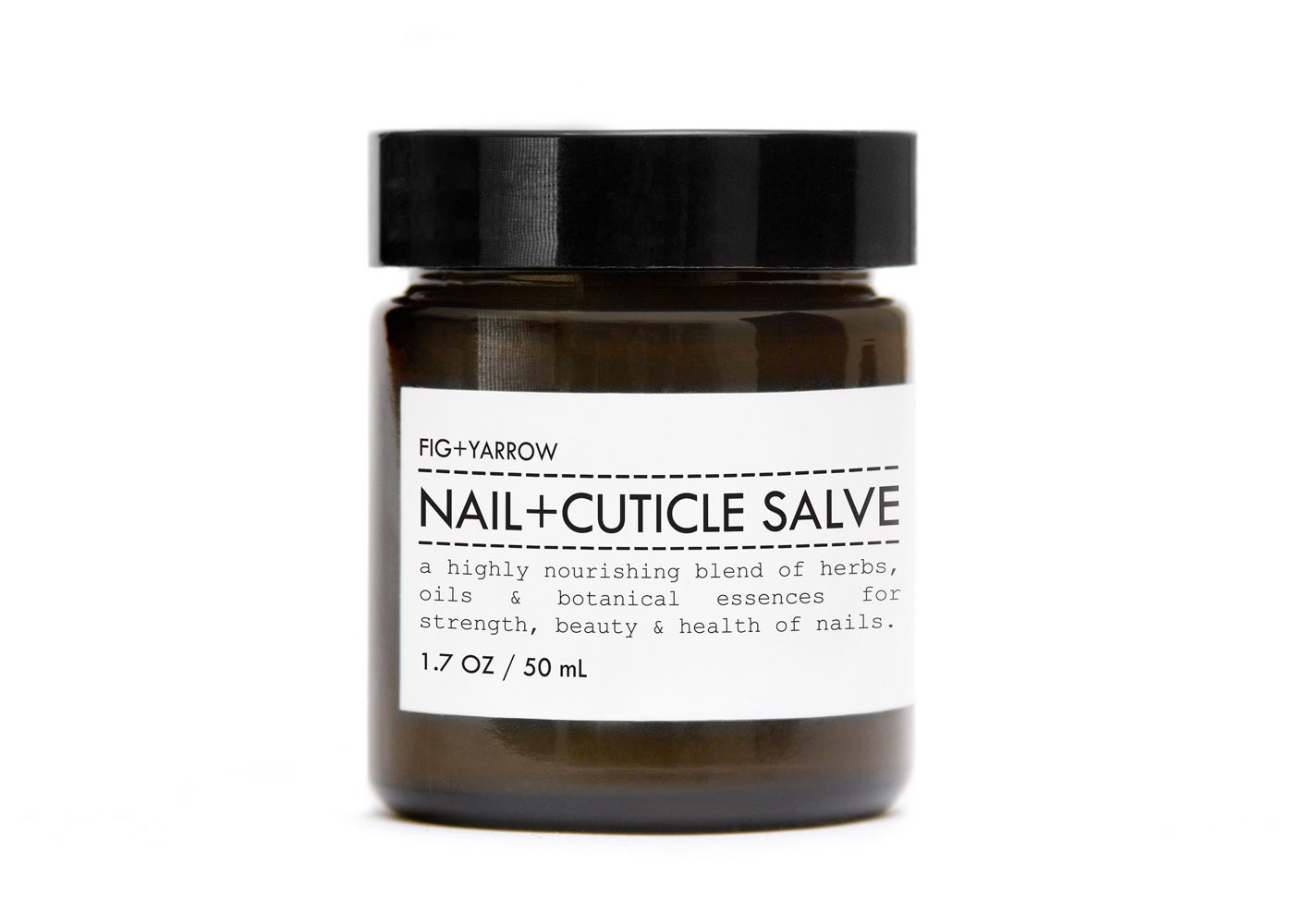 NAIL and CUTICLE SALVE - 1.7 oz amber glass jar - organic - apothecary