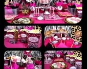PRINTABLE- Diva Birthday Party, Full Collection - Personalized - Printable Party Package - Party Set - Custom - Paper Art by Marlene Campos