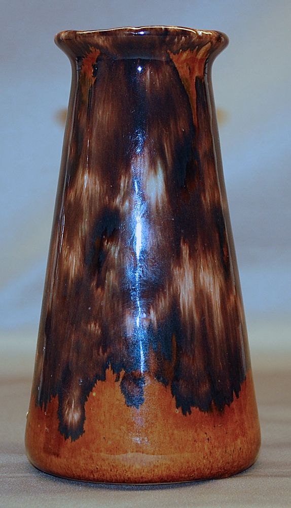 Vintage McCoy "BROWN ONYX" vase shape no. 746 by the Brush McCoy Pottery Co., ca. 1910-1930s Price Lowered