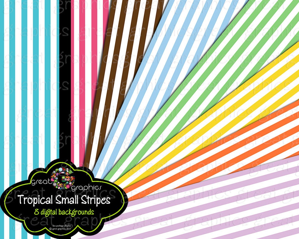 Digital Paper Stripes, Stripe Paper, Striped Paper, Digital Paper, Background Paper, Printable Paper, Instant Download Il_570xn