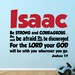 Be strong and courageous monogram Joshua 1:9 vinyl wall decal