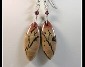 Matching Pair of Owyhee Mountain Dendritic Jasper Earrings