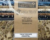 Tonga Treats COASTAL 10" squares BATIK stash builders FABRIC Bundles