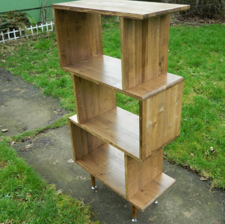 Mid Century Inspired Bookshelf / Entertainment Unit