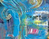 Inspirational Art, "Tree of Life" Mixed Media, Limited Edition Art Print by Mary Klump