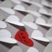 Wedding Guest Book Alternative, Personalized 3D Wedding Hearts - XS - For up to 60 guests (includes frame, instruction card & pen)