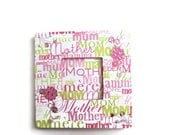 Mother's Day  Picture Frame Wood Frame Pink Green Frame