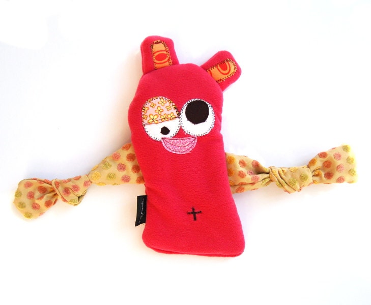 Large Durable Stuffing Free Dog Toy with Heart Fortune & Squeaker -  Thumpsie by Fugly Friends