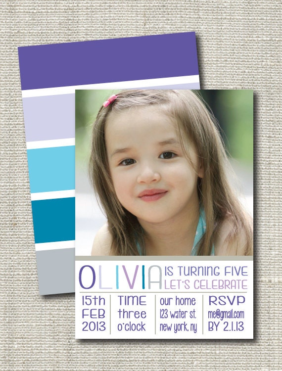 Happy Birthday Photo Invitation