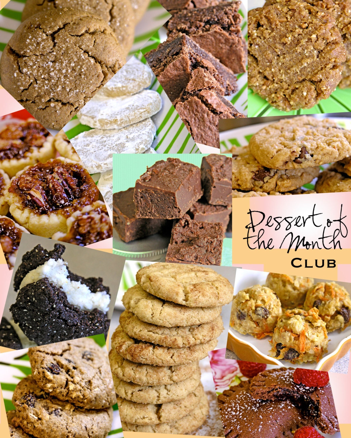 6 Months Dessert Of The Month Club Six Months Vegan Gluten Free Gift