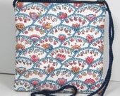 Red and Blue Country Flowers, Caryn Hipster Pouch