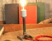 Lamp Light - Vintage Bunsen Burner and Reproduction Wire.