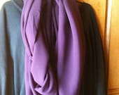 Scarf, Shawl, Womens, Purple, Plum, Long, Wrap, Straght, Spring, Voile, Lightweight, Fashion- Royal Strength