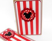 Mickey Mouse Striped Moleskine Journal with Matching Bookmark