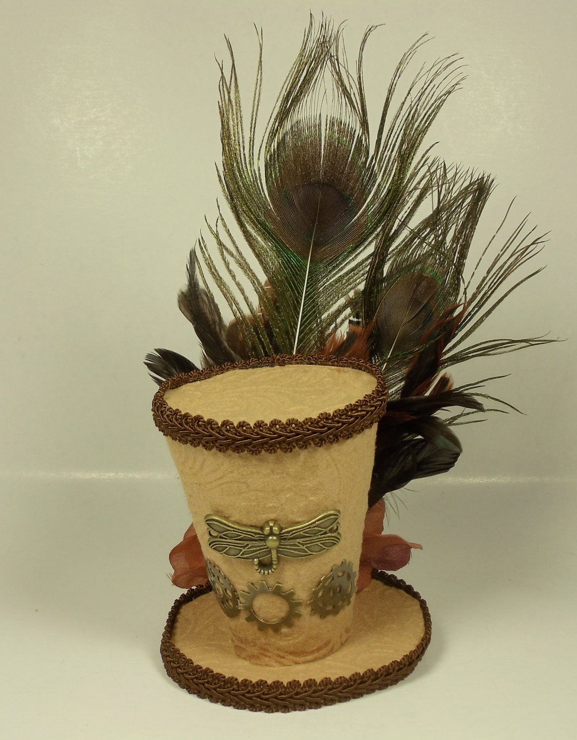 Dragonfly and Peacock Mini Topper