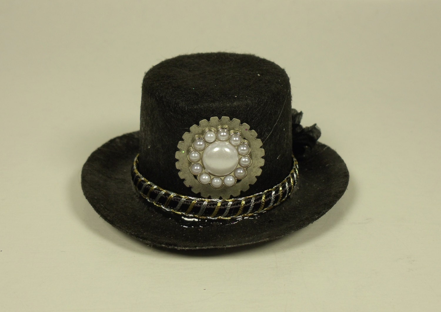 Pearls and Gears Doll Top Hat