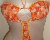 2013 Peachy One Ring Crochet Bathing Suit