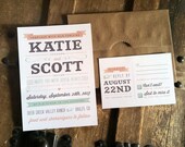 Poster Type Wedding Invitation