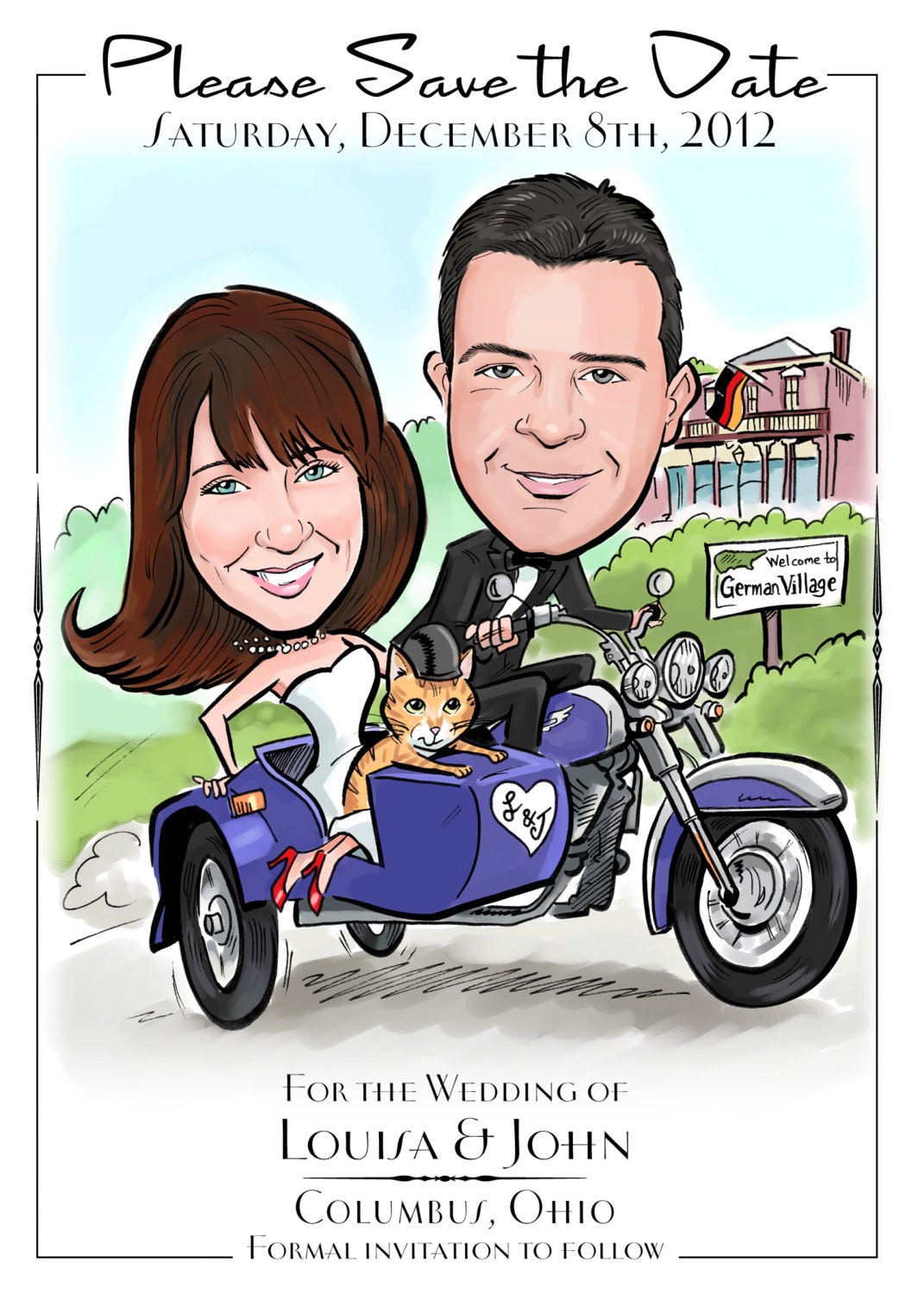 Caricature Save the Dates - Cards, Magnets, and Invitations