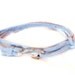 Fish Hook Bracelet - Purple Suede