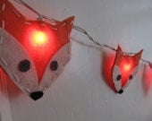 Felt Fox String Lights/Nightlight