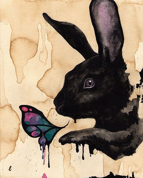 Original drawing - "Open" series, XII (Rabbit)
