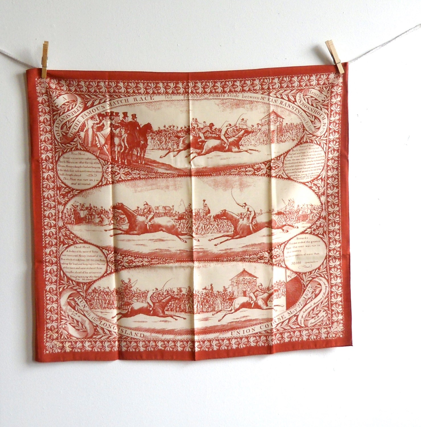 Horse Racing - National Museum of Racing Commemorative Silk Scarf - 25th Anniversary