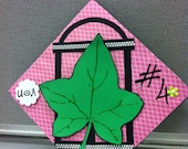 CUSTOM Graduation - Reserved for Ebony T - The University of Georgia - Alpha Kappa Alpha - Pink & Green -