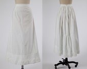 Edwardian skirt/ early 1900s under skirt/ cotton