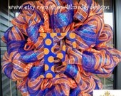 Deco Mesh Florida Gators Wreath