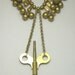 Statement Steampunk Necklace, Winder Steam punk Necklace, eco friendly, recycled, steampunk jewelry, vintage, one of a kind