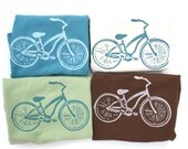 Child Bicycle Toddler Shirt - Organic Clothing Bike Tee - Fair Trade Certified- Eco friendly 2T , 4T , 6T Children's Clothes