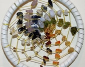 3 inch Spiral Rainbow Chakra Dreamcatcher