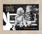 Printable Happy Easter Photo Card - Easter Bunny Il_170x135