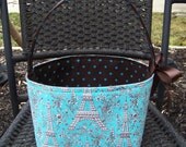 Fabric Easter Basket - You Choose Fabrics - Personalization Included - Made to Order