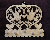 Love birds necklace or key holder - clearance priced