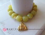 CHARTREUSE BUDDHA charm bracelet with jade