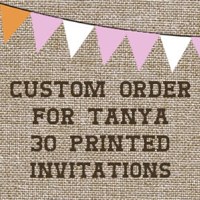 Reserved listing for Tanya - 30 printed Beers and Babies Shower Invitations with Envelopes