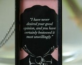 Jane Austen Jewelry - Elizabeth Bennet Good Opinion Necklace