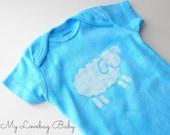 Sheep Onesie - Hand Dyed & Painted