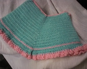Green and Pink Bloomers Pot Holder