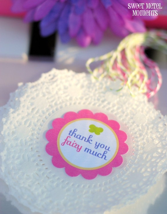 Fairy Garden Party - Printable Thank You Party Tags by Sweet Metel Moments Il_170x135