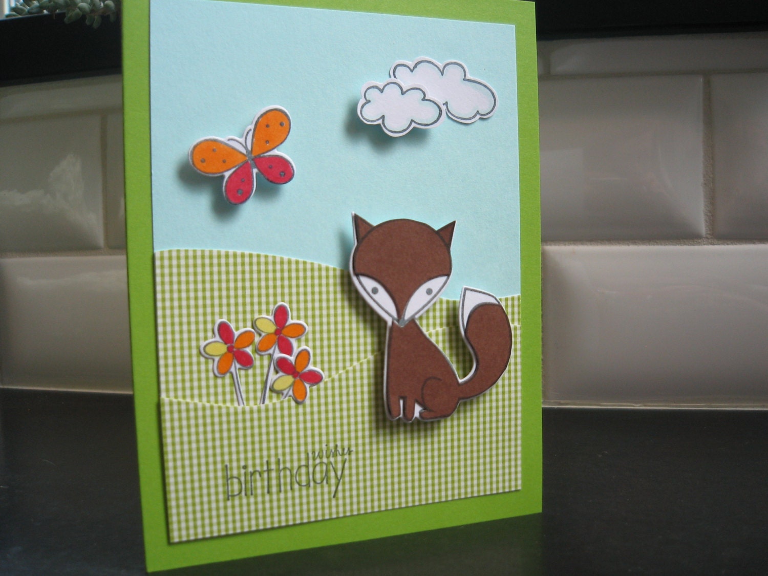 Fox Birthday Card